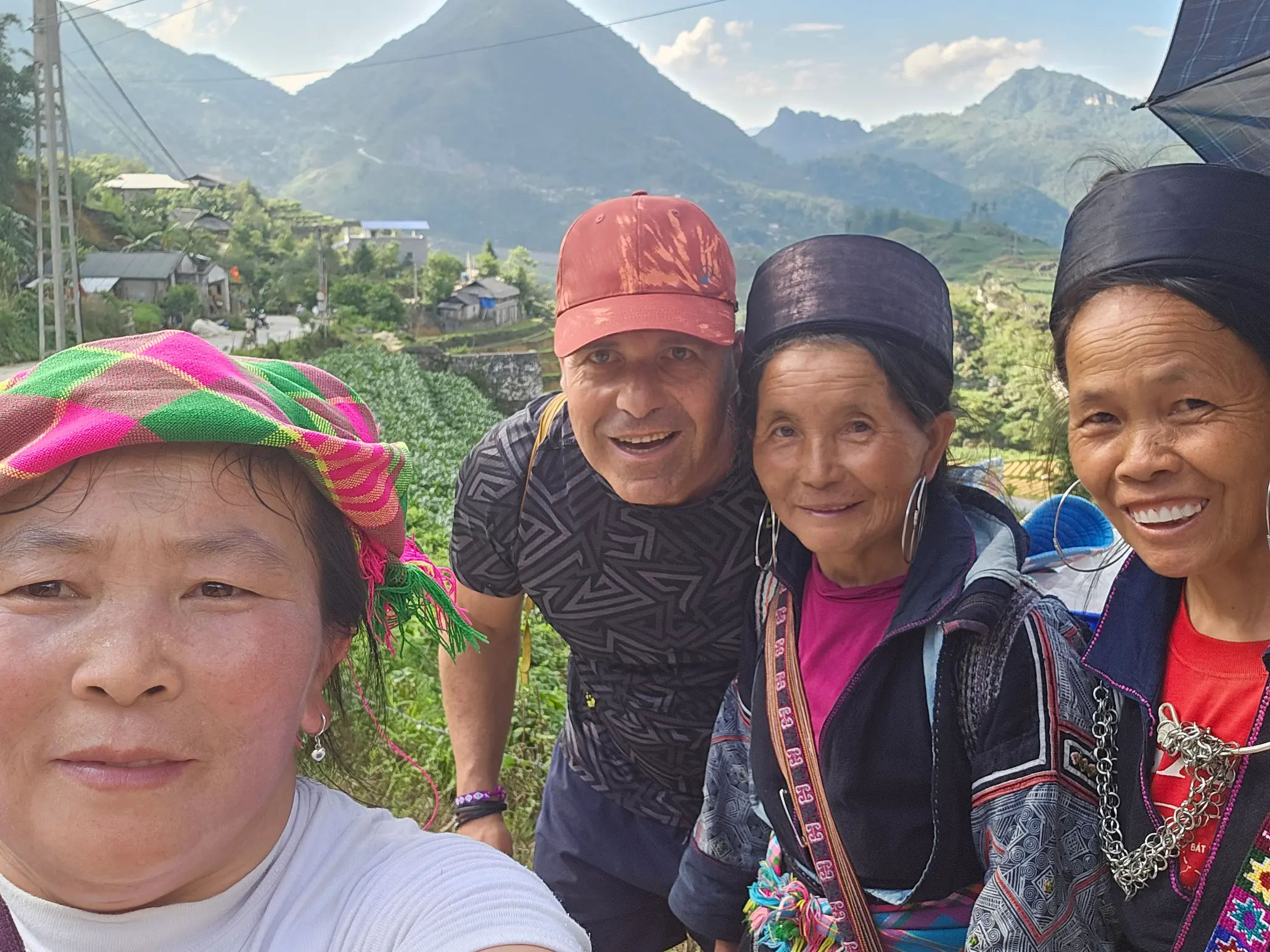Toni en una aldea de Vietnam