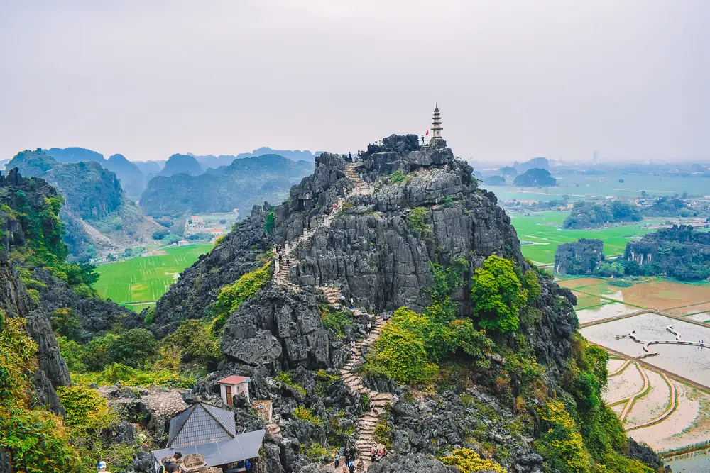 Valle de Ninh Binh desde lo alto de Hang Mua