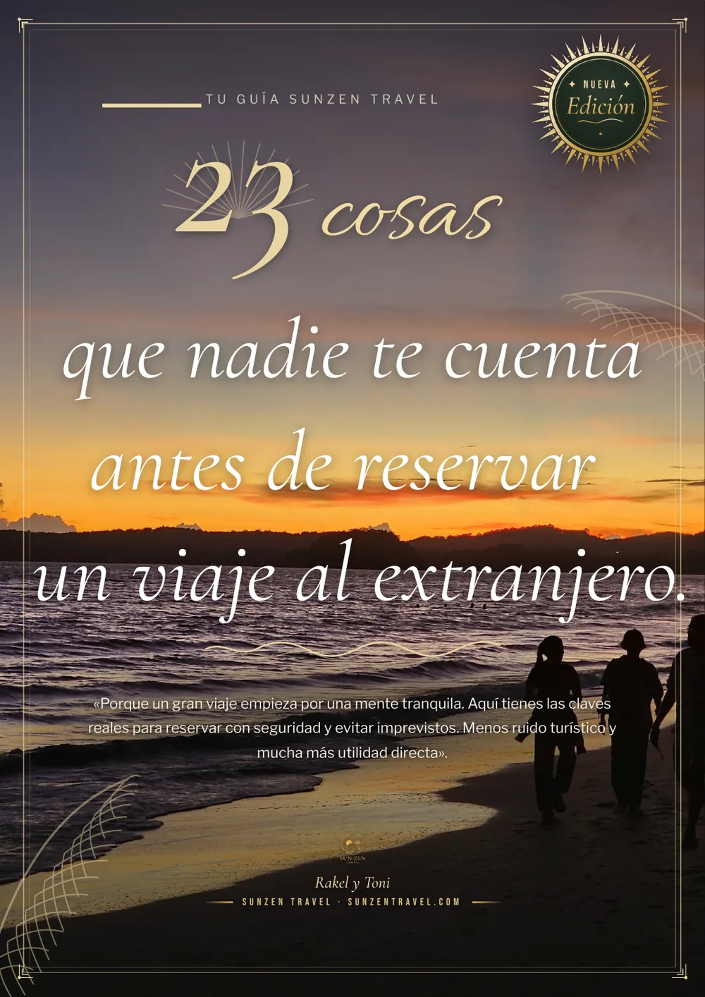 Portada de la guía gratuita para viajar al extranjero: 23 cosas que nadie te cuenta antes de reservar, nueva edición 2026